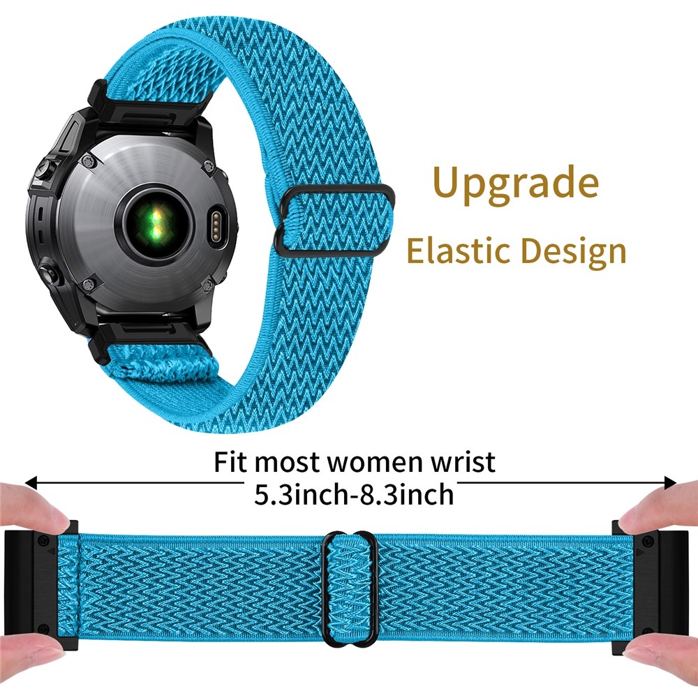 Connect nylon rugalmas szíj a Garmin Fenix 8 Pro 51 mm-es és a Fenix 8 51 mm-es modellekhez – kék