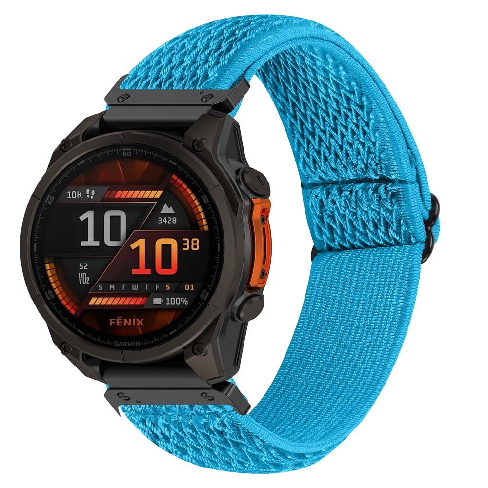 Connect nylon rugalmas szíj a Garmin Fenix 8 Pro 51 mm-es és a Fenix 8 51 mm-es modellekhez – kék