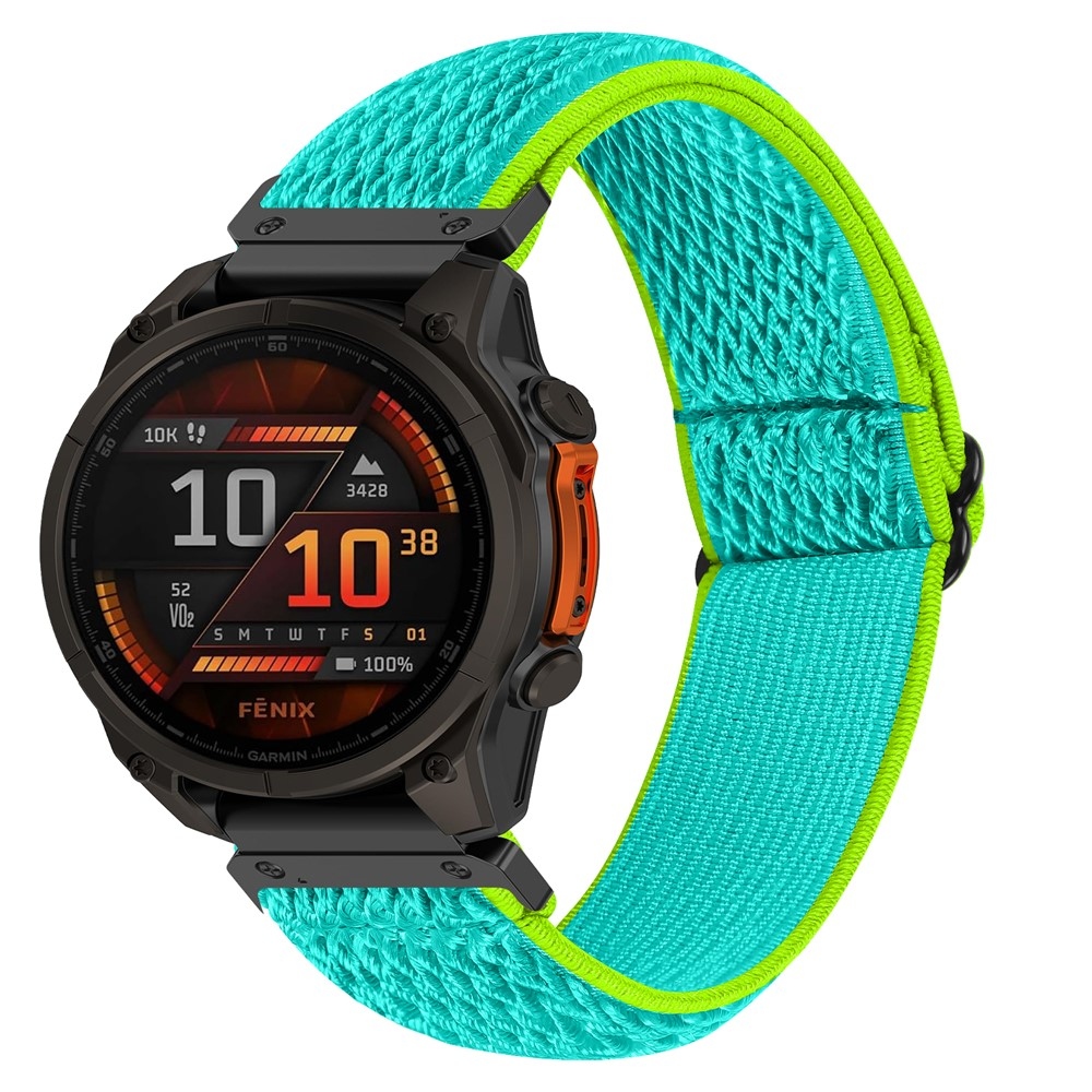 Connect nylon rugalmas szíj a Garmin Fenix 8 Pro 51 mm-es és a Fenix 8 51 mm-es modellekhez – sárgászöld