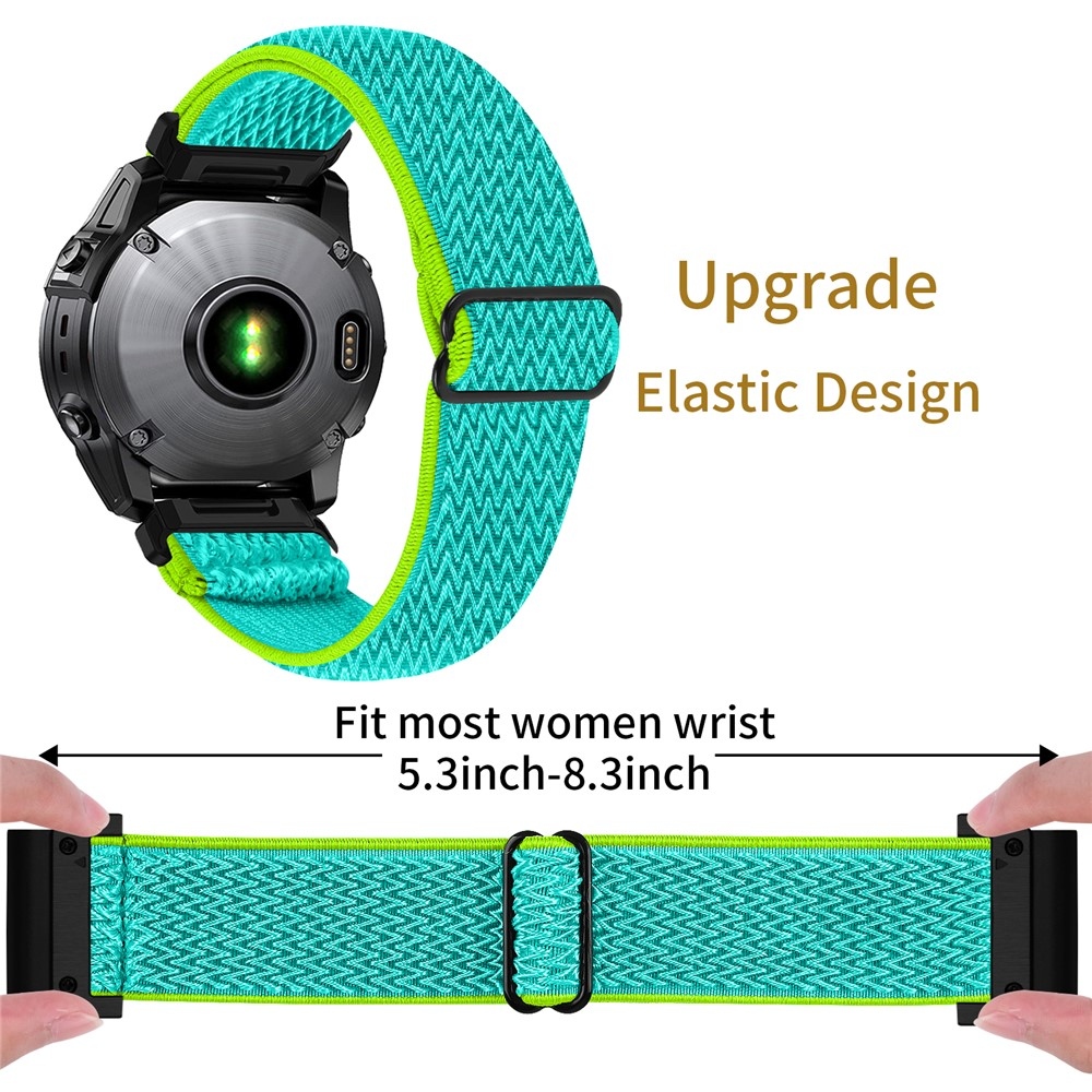 Connect nylon rugalmas szíj a Garmin Fenix 8 Pro 51 mm-es és a Fenix 8 51 mm-es modellekhez – sárgászöld