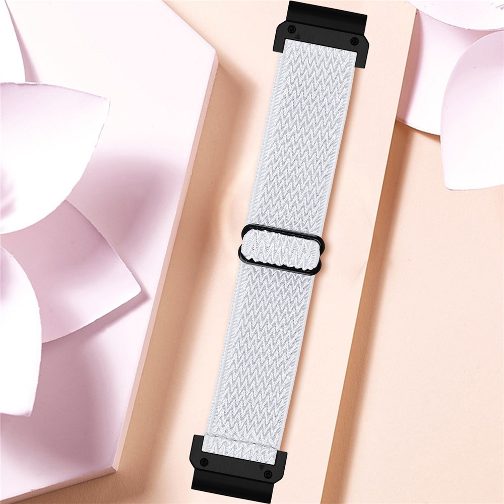 Connect nylon rugalmas karkötő a Garmin Forerunner 970-hez – fehér