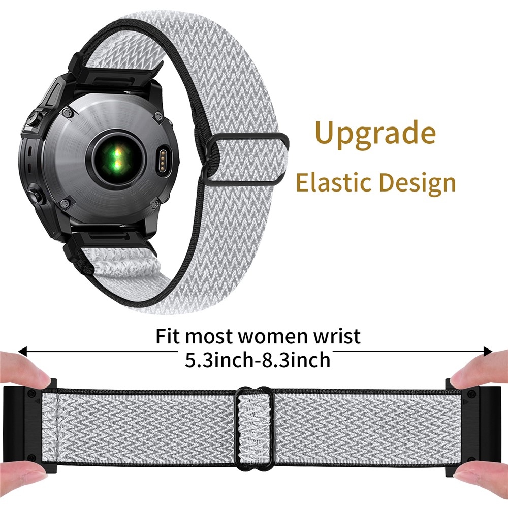 Connect nylon rugalmas szíj a Garmin Forerunner 970-hez – fekete/fehér