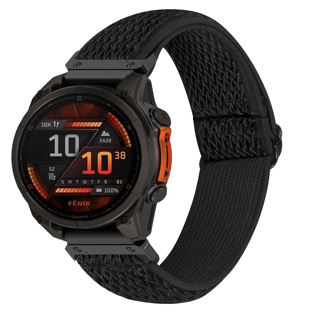 Connect nylon rugalmas karkötő a Garmin Forerunner 970-hez – fekete