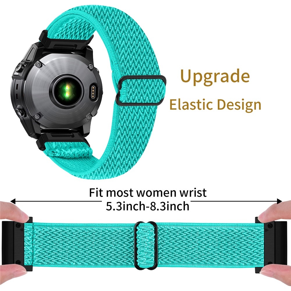 Connect nylon rugalmas karkötő a Garmin Forerunner 970-hez – kék-zöld