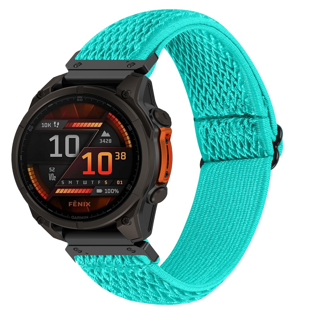 Connect nylon rugalmas karkötő a Garmin Forerunner 970-hez – kék-zöld