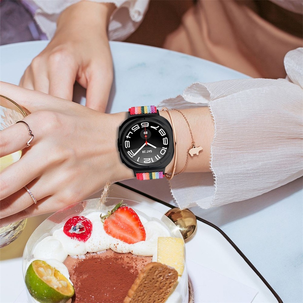 Connect nylon rugalmas szíj a Samsung Galaxy Watch8 Classic 46 mm-es/Watch8 44 mm-es/40 mm-es modellekhez – színes