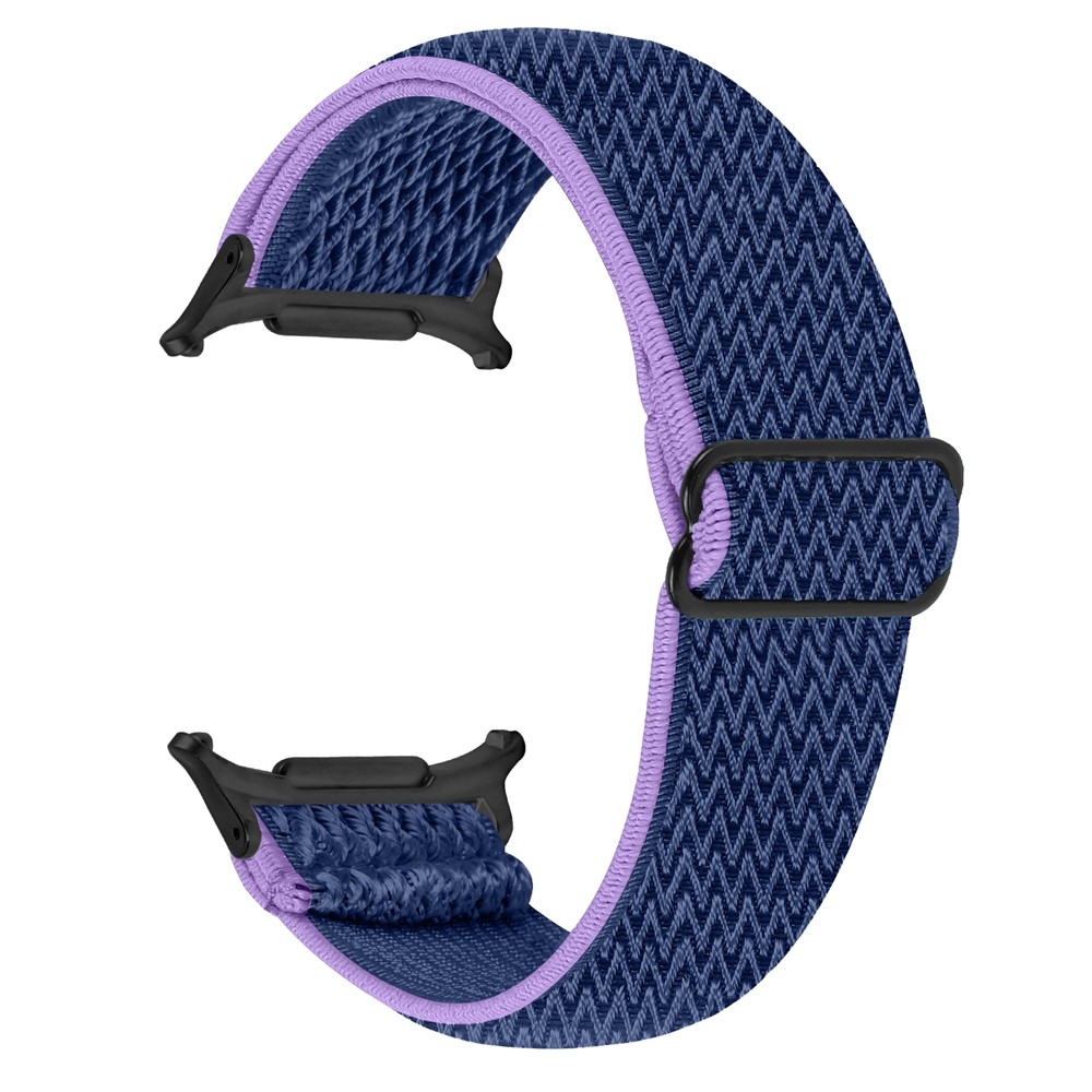 Connect nylon rugalmas szíj a Samsung Galaxy Watch8 Classic 46 mm-es/Watch8 44 mm-es/40 mm-es modellekhez – lila/kék