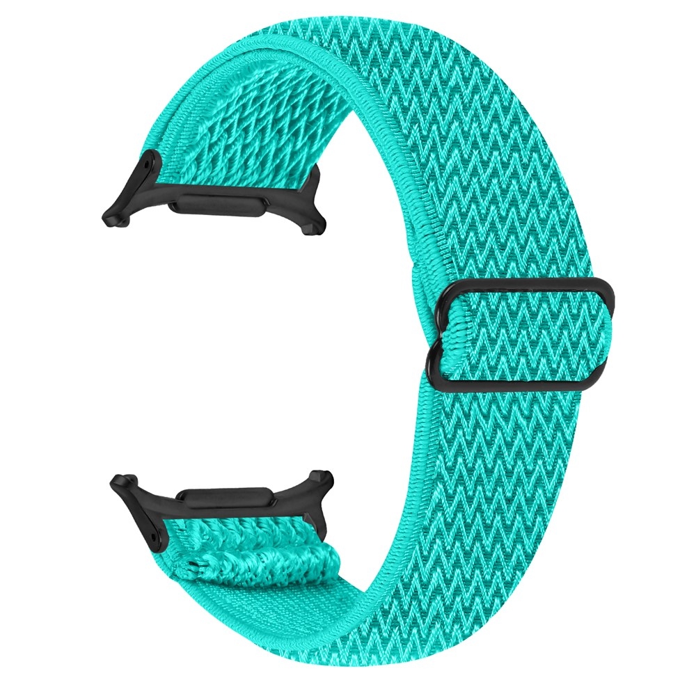 Connect nylon rugalmas szíj a Samsung Galaxy Watch8 Classic 46 mm-es/Watch8 44 mm-es/40 mm-es modellekhez – kék-zöld