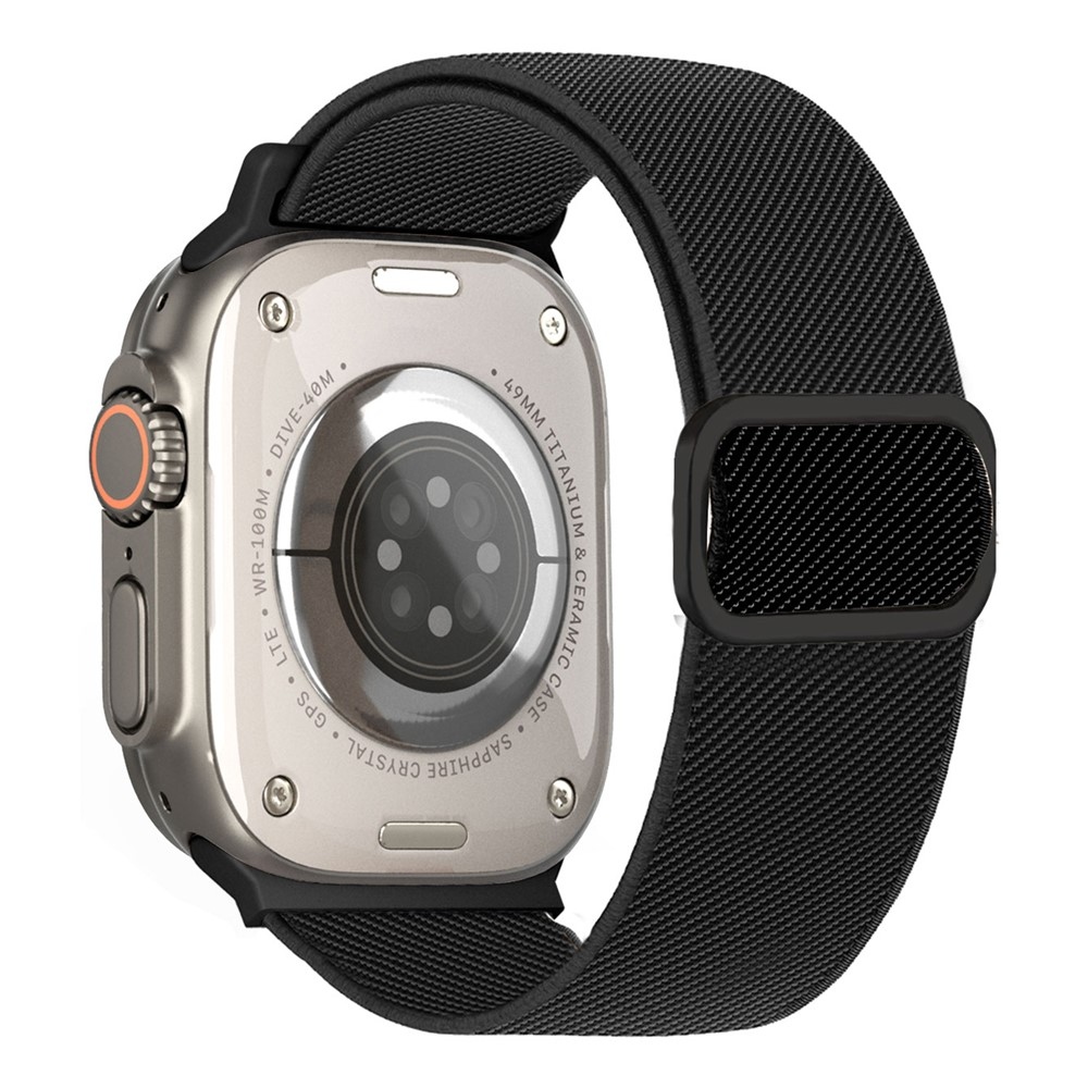 Connect nylon szíj az Apple Watch Ultra 4/3/2/1 49 mm-es és 12/11/10 46 mm-es modellekhez – fekete