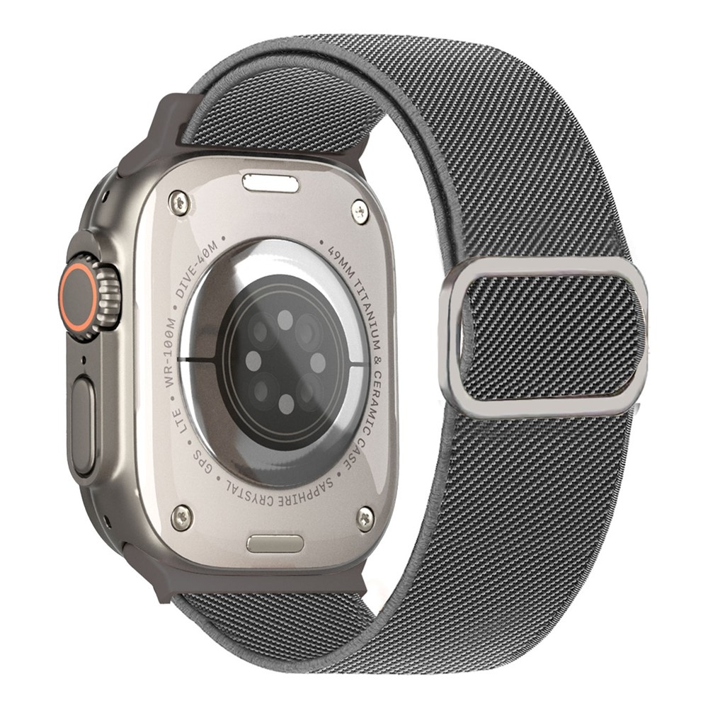 Connect nylon szíj az Apple Watch Ultra 4/3/2/1 49 mm-es és 12/11/10 46 mm-es modellekhez – szürke