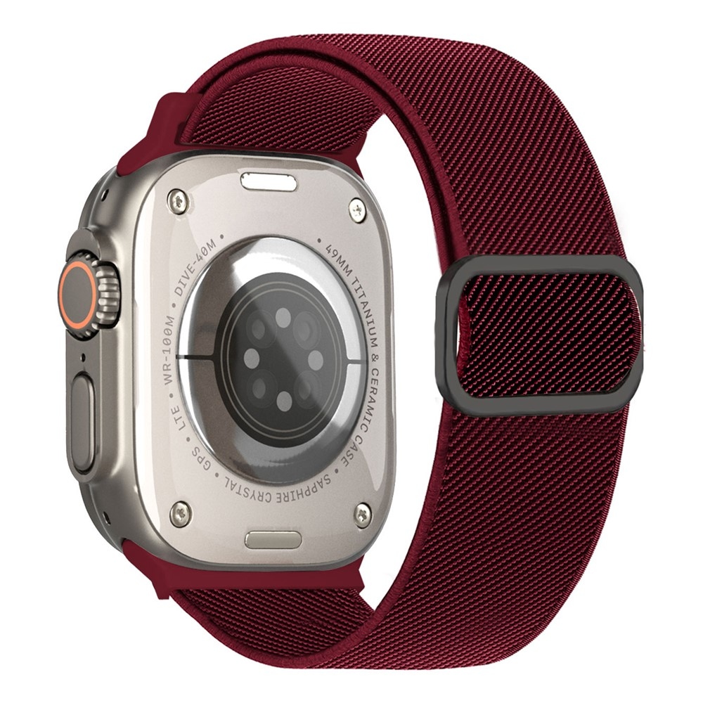 Connect nylon szíj az Apple Watch Ultra 4/3/2/1 49 mm-es és 12/11/10 46 mm-es modellekhez – bordó