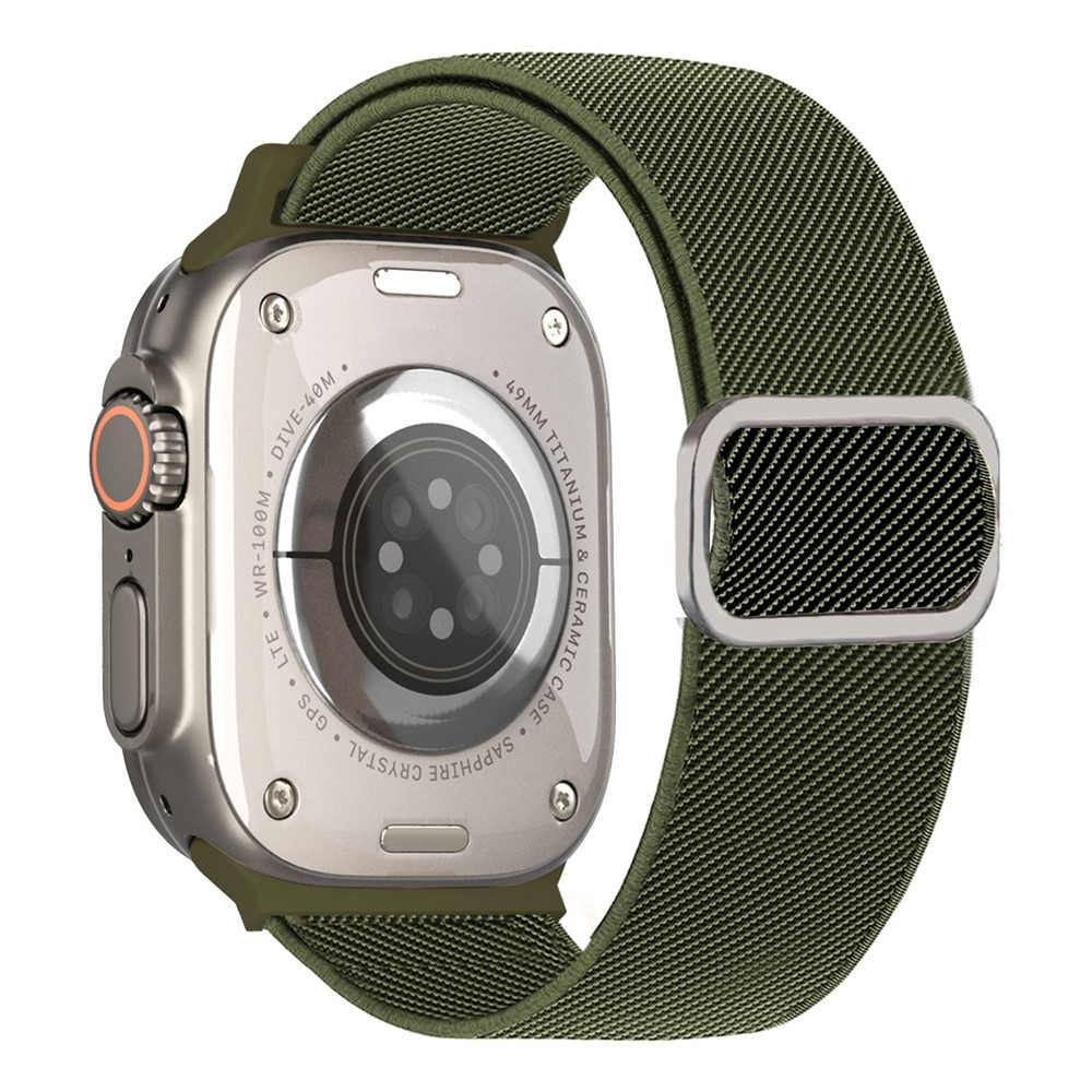 Connect nylon szíj az Apple Watch Ultra 4/3/2/1 49 mm-es és 12/11/10 46 mm-es modellekhez – zöld