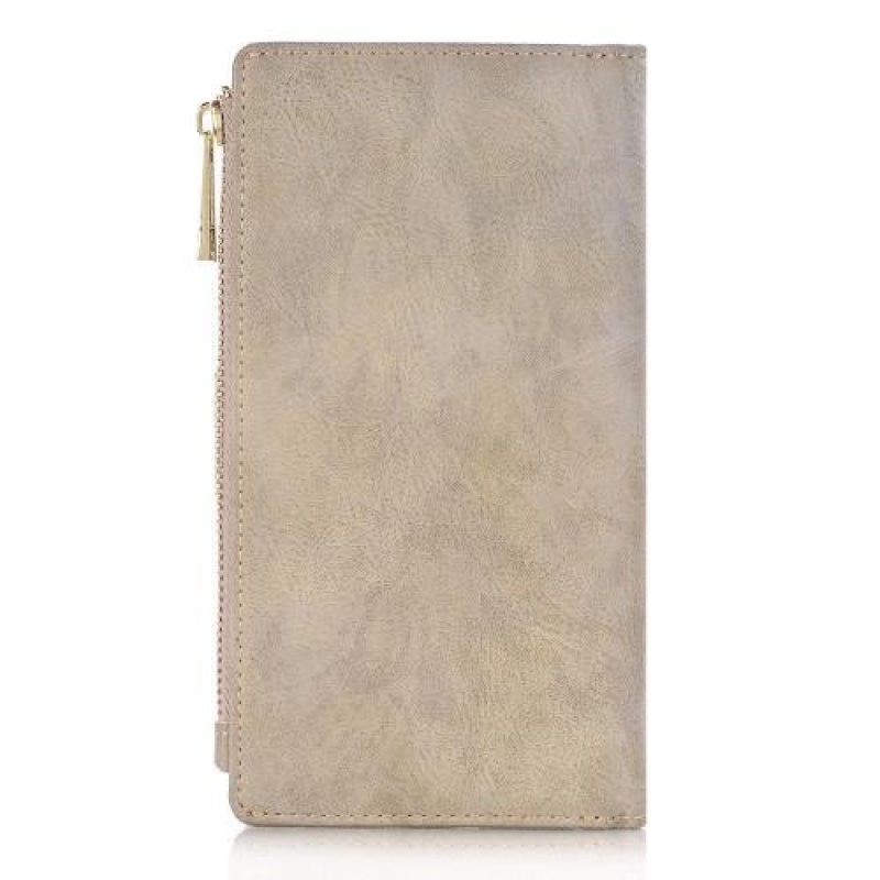 Convert PU bőr tok levehető markolattal iPhone 8 Plus és 7 Plus készülékhez - khaki színű