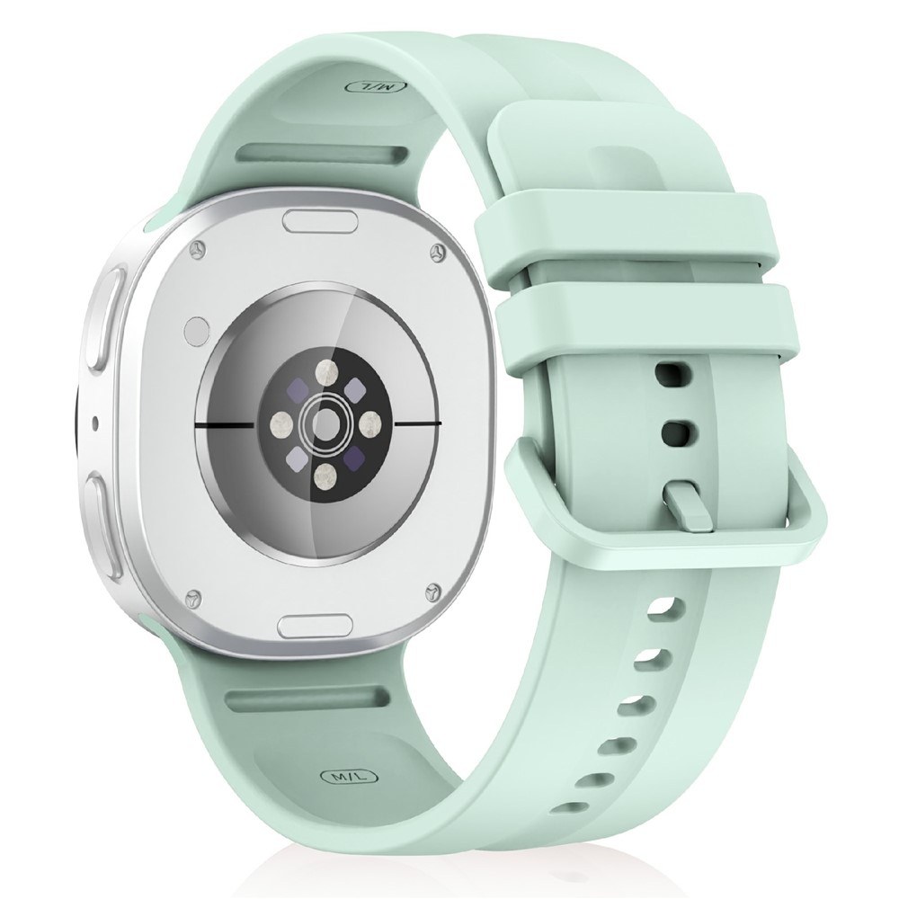 Corre szilikon karkötő a Samsung Galaxy Watch9 40 mm/44 mm/Watch8 44 mm/40 mm modellekhez – világoszöld L