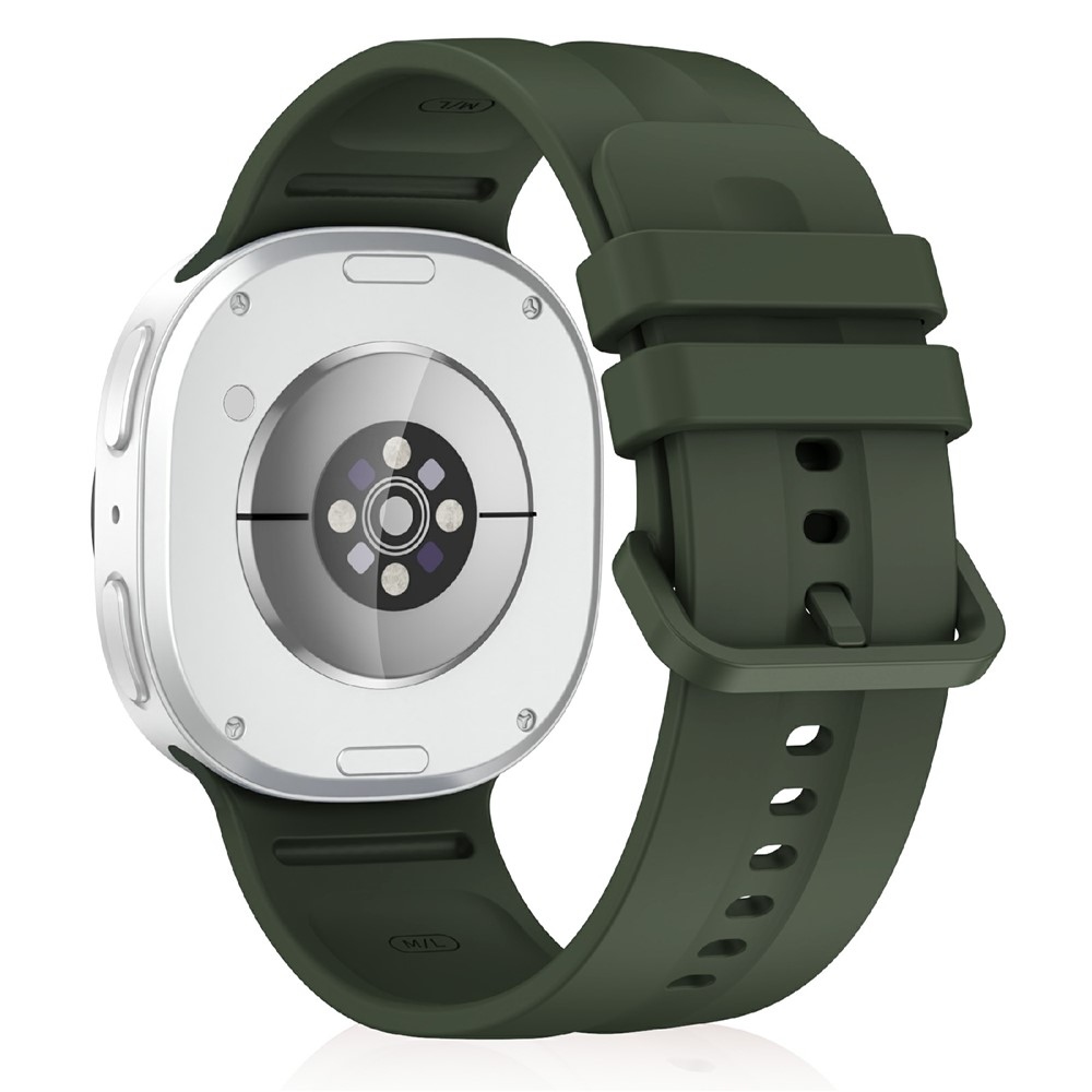 Corre szilikon karkötő a Samsung Galaxy Watch9 40 mm/44 mm és a Watch8 44 mm/40 mm modellekhez – zöld, L méret