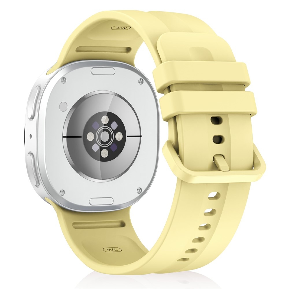 Corre szilikon karkötő a Samsung Galaxy Watch9 40 mm/44 mm és a Watch8 44 mm/40 mm modellekhez – sárga, S méret