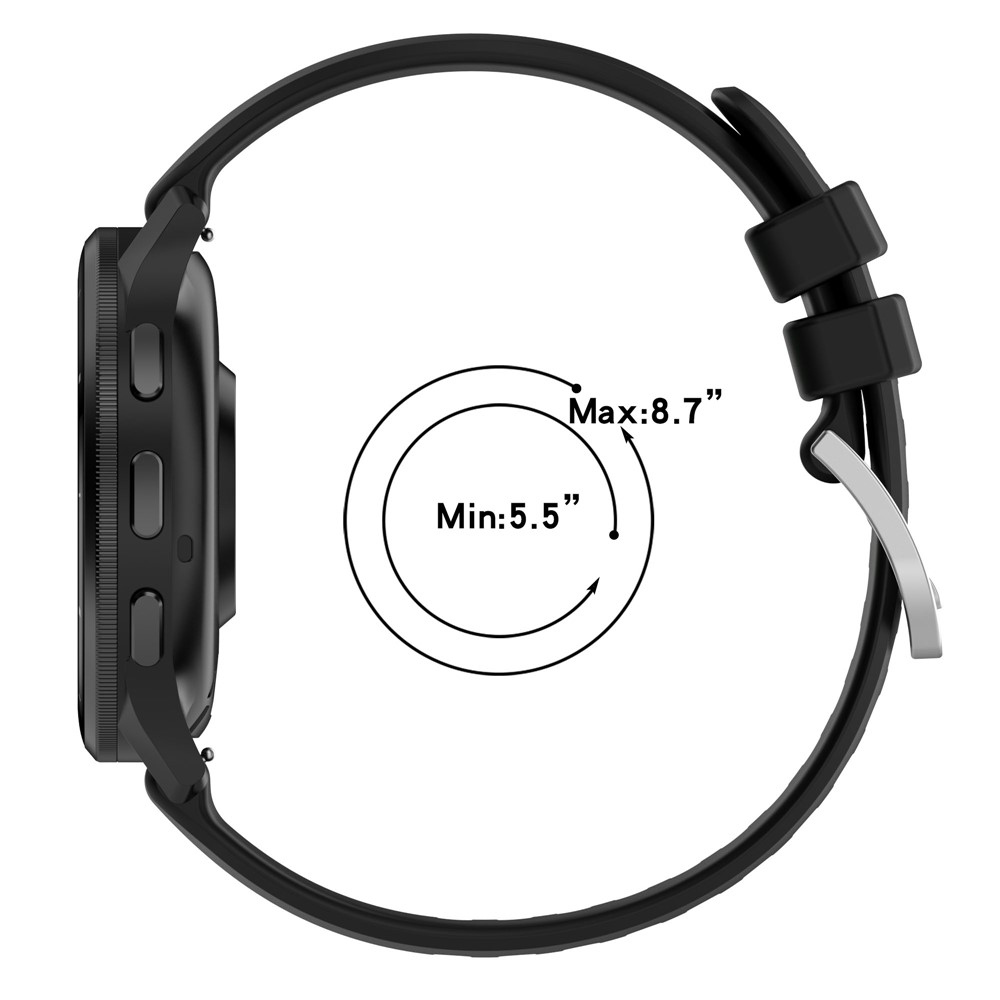 Corros szilikon karkötő, 22 mm, Garmin Venu 4 41 mm-es modellhez – fekete