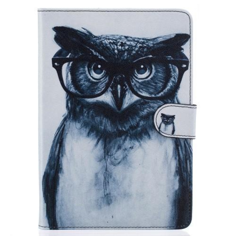 Ország PU bőr tok állvány funkcióval iPad mini / iPad mini 2 / iPad mini 3 iPad minihez - bagoly