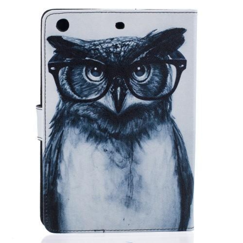 Ország PU bőr tok állvány funkcióval iPad mini / iPad mini 2 / iPad mini 3 iPad minihez - bagoly