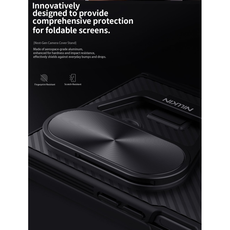 Nillkin CamShield CamShield Prop Pen Slot hátsó borító Samsung Galaxy Z Fold 7 fekete