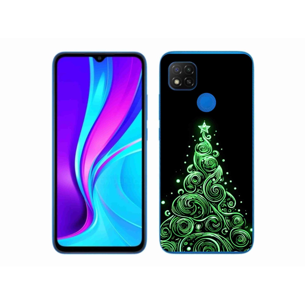 Gél borítás mmCase a Xiaomi Redmi 9C-hez - neon karácsonyfa 3