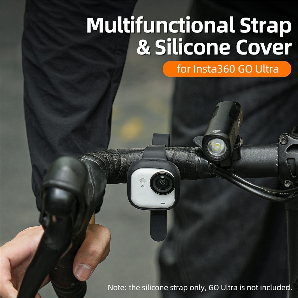 Sunnylife szilikon védőtok kézpánttal Insta360 GO Ultra készülékhez - fehér