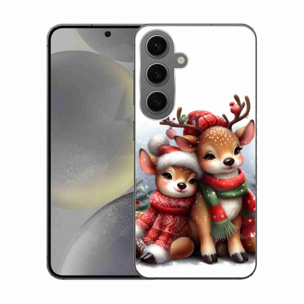 Gél borítás mmCase Samsung Galaxy S24 készülékhez - karácsonyi rénszarvas