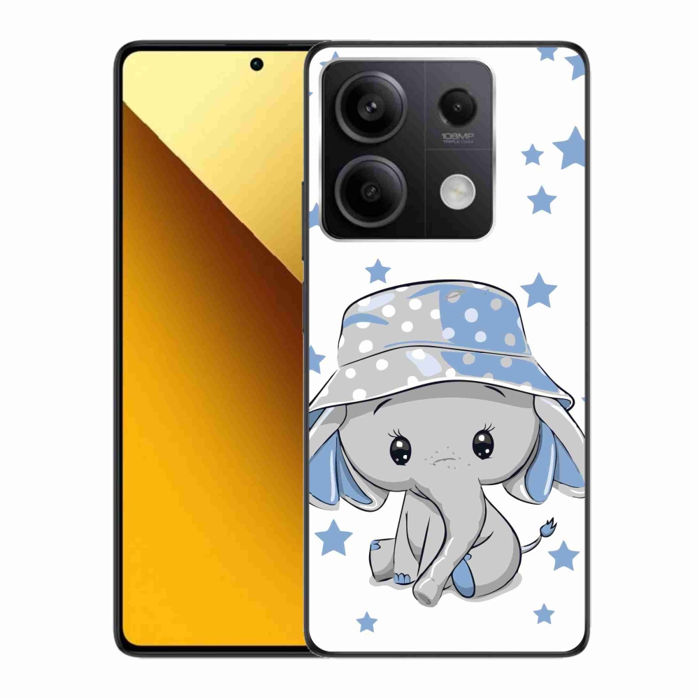 Gél borítás mmCase a Xiaomi Redmi Note 13 5G készülékhez - kék elefánt