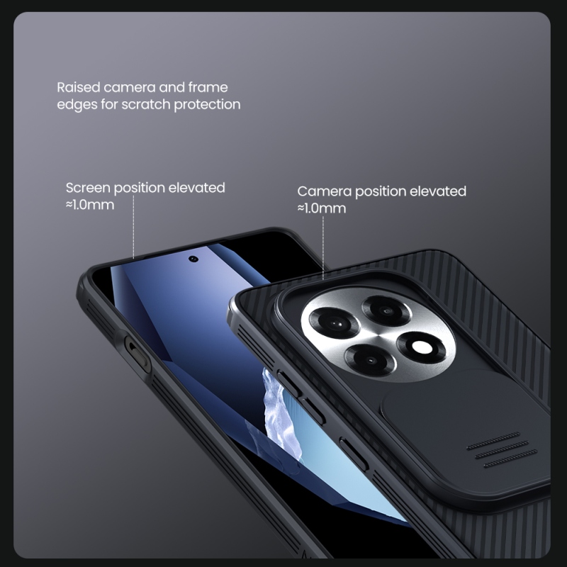 Nillkin CamShield PRO hátlap a OnePlus 13R-hez Fekete