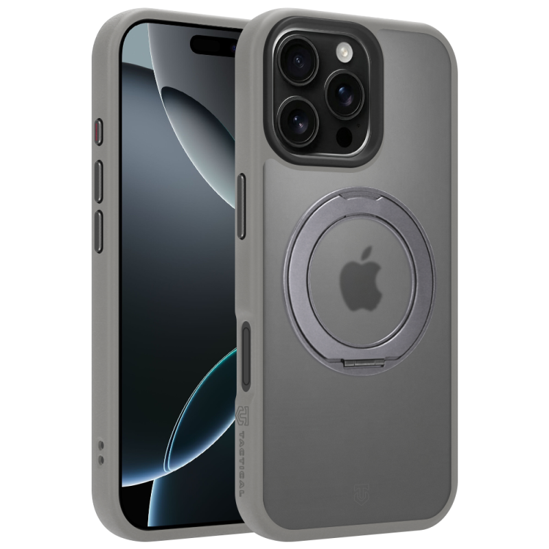 Tactical MagForce Hyperstand tok az Apple iPhone 16 Pro Max készülékhez, világosszürke