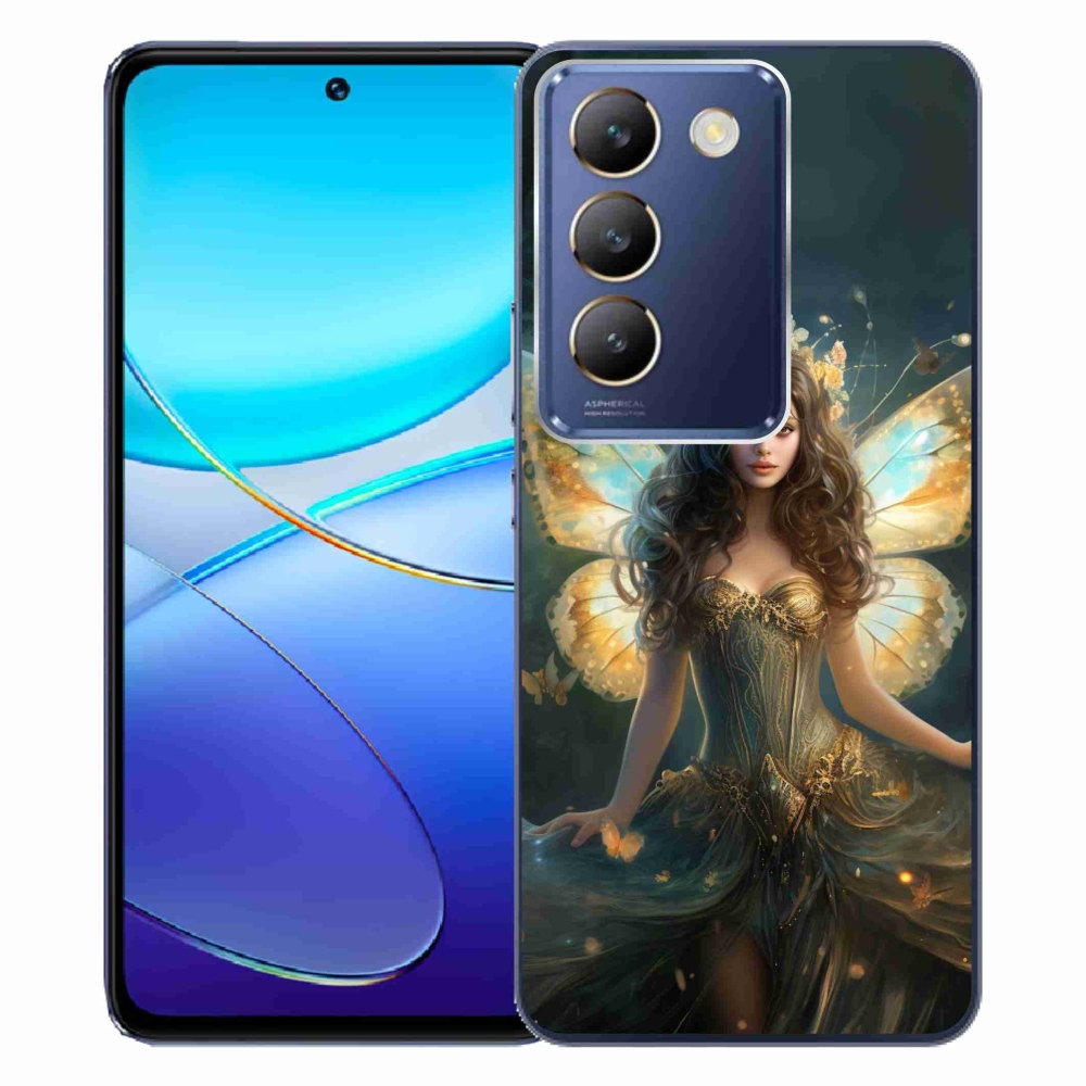 Gél borítás mmCase a Vivo V40 SE 4G/5G készülékhez - pillangó nő