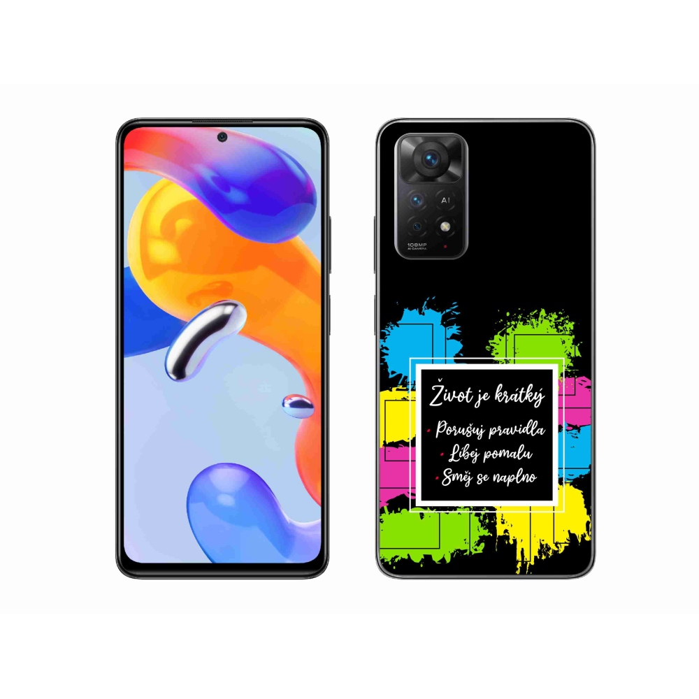 Gél borítás mmCase a Xiaomi Redmi Note 11 Pro 4G/5G - idézem 5 fekete háttérrel