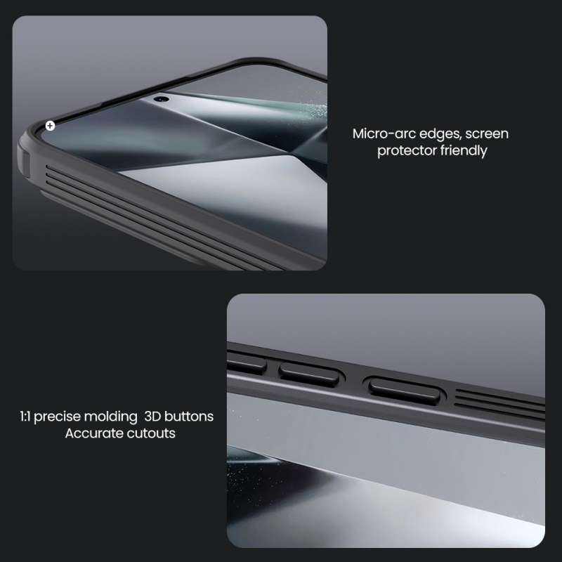 Nillkin CamShield PRO hátlap a Samsung Galaxy S25+ készülékhez Fekete