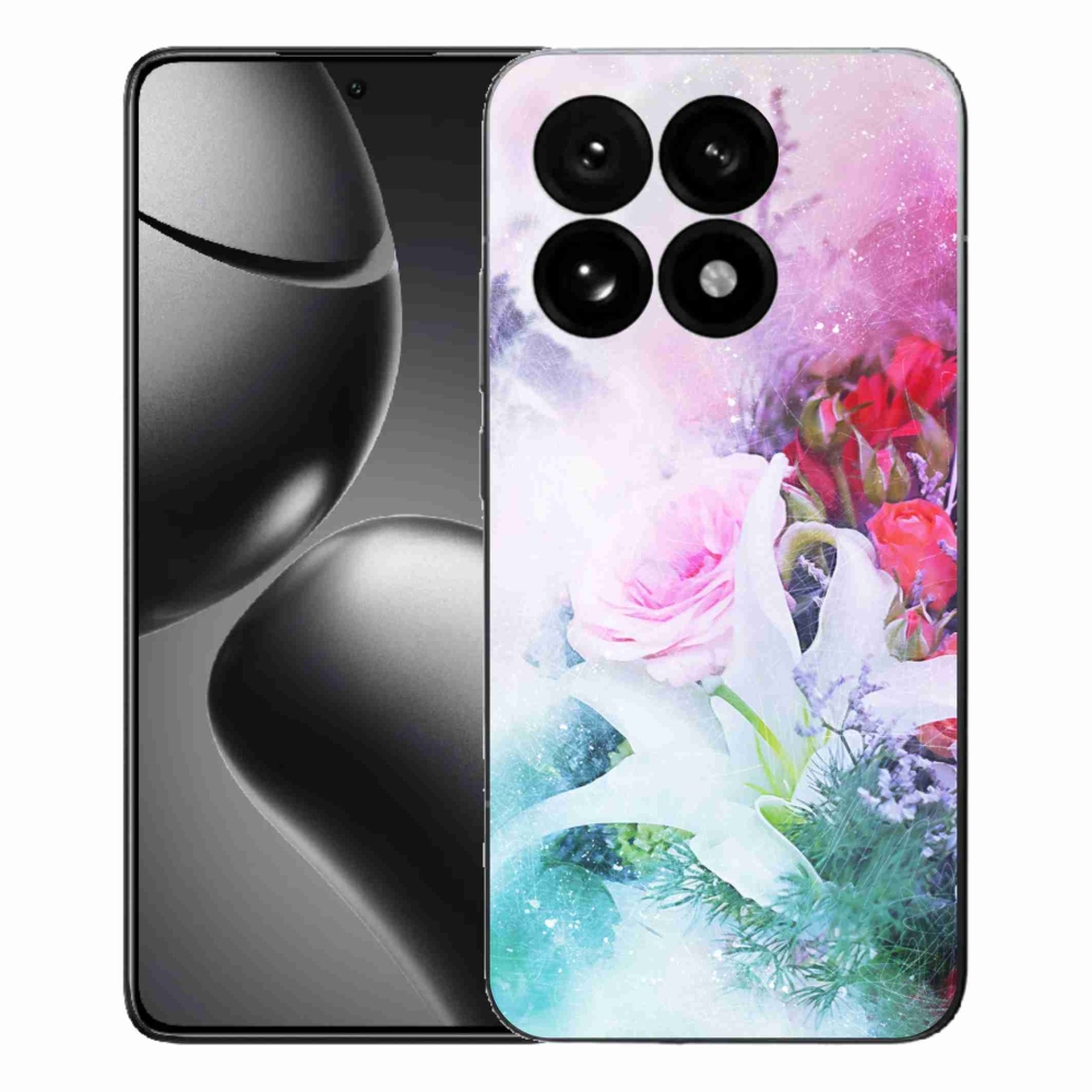 Gél borító mmCase a Xiaomi 15T számára - virágok 4