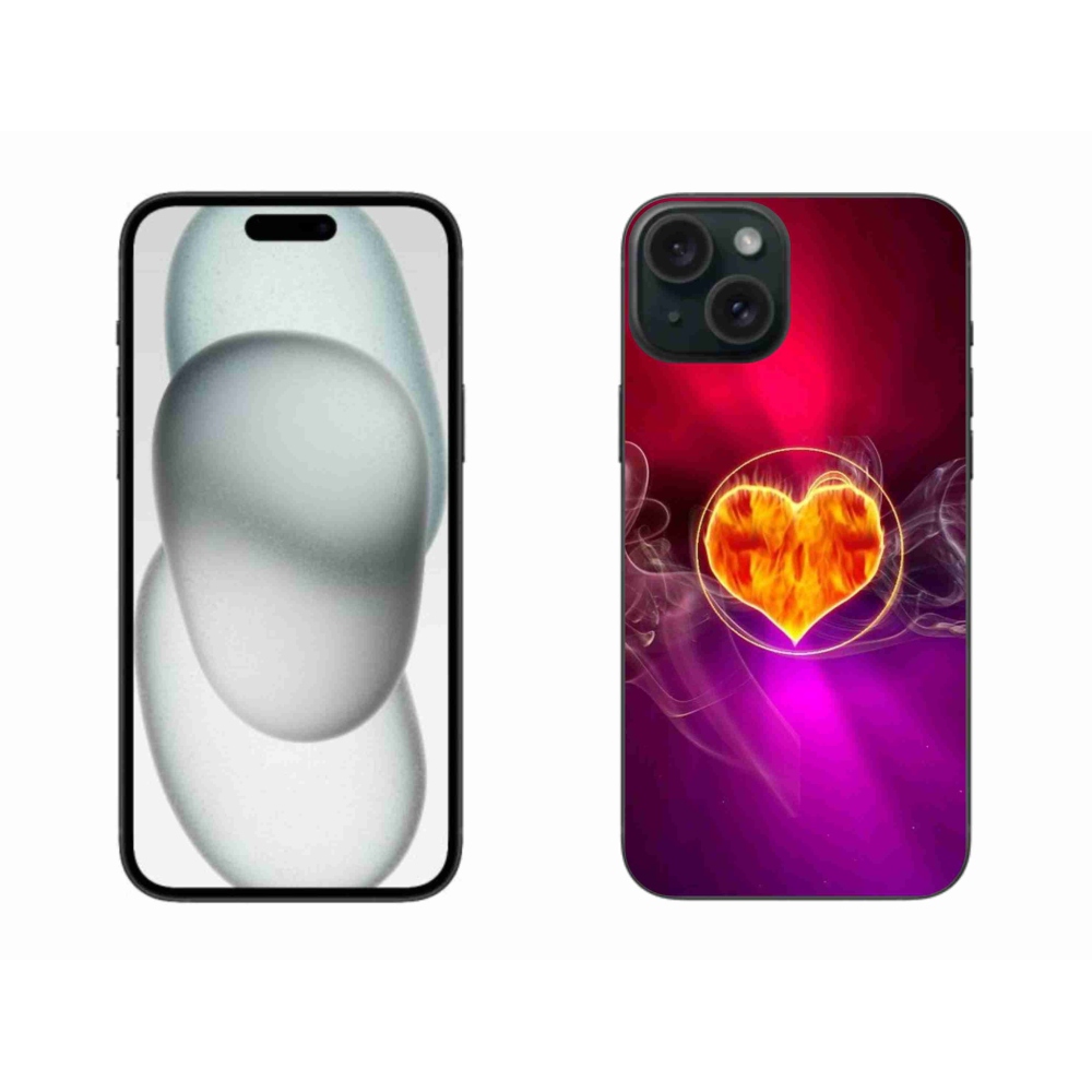 Gél borítás mmCase iPhone 15 Plus készülékhez - Tűz szíve