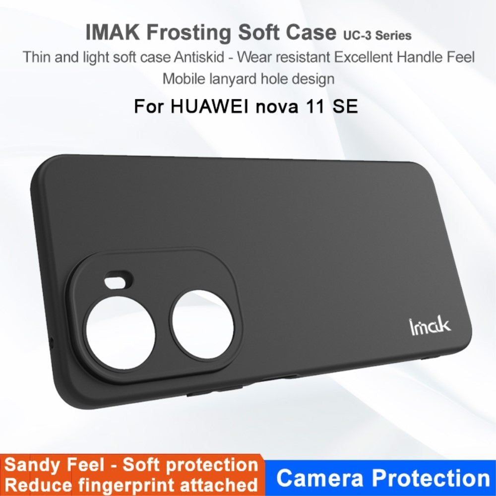 IMK matt zselés tok Huawei Nova 12 SE-hez - fekete