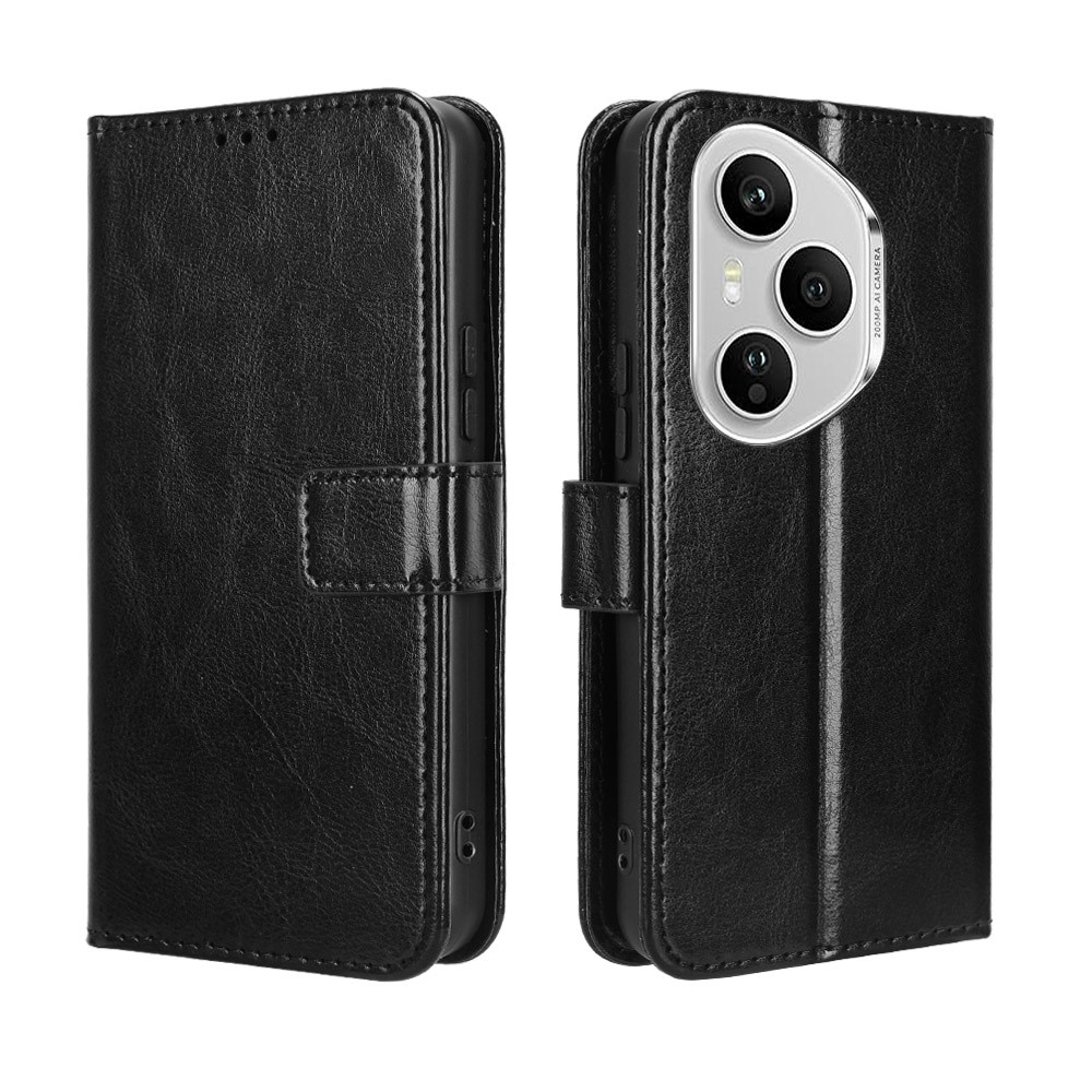 Őrült könyvtáska Honor 400 Pro-hoz - fekete