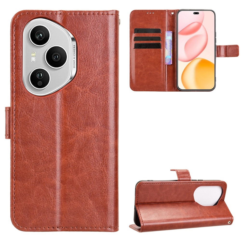 Őrült könyvtáska a Honor 400 Pro-hoz - barna