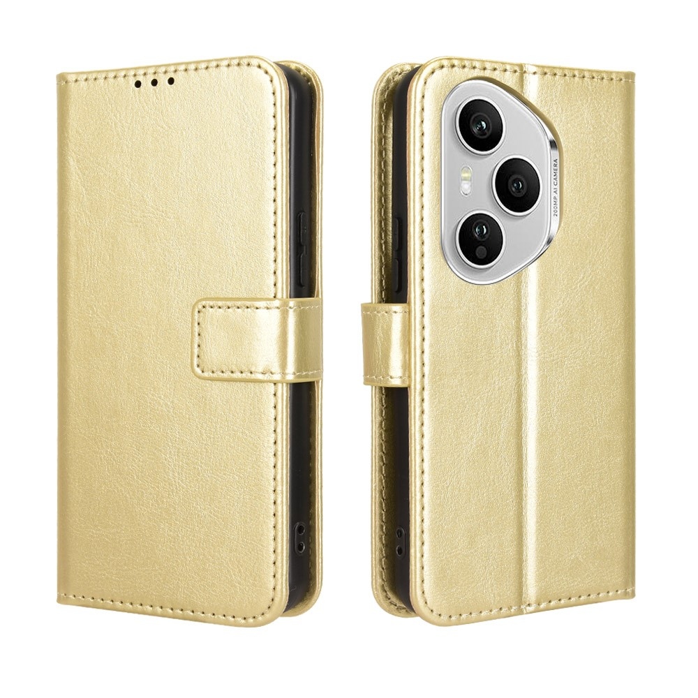 Őrült könyv tok a Honor 400 Pro-hoz - arany