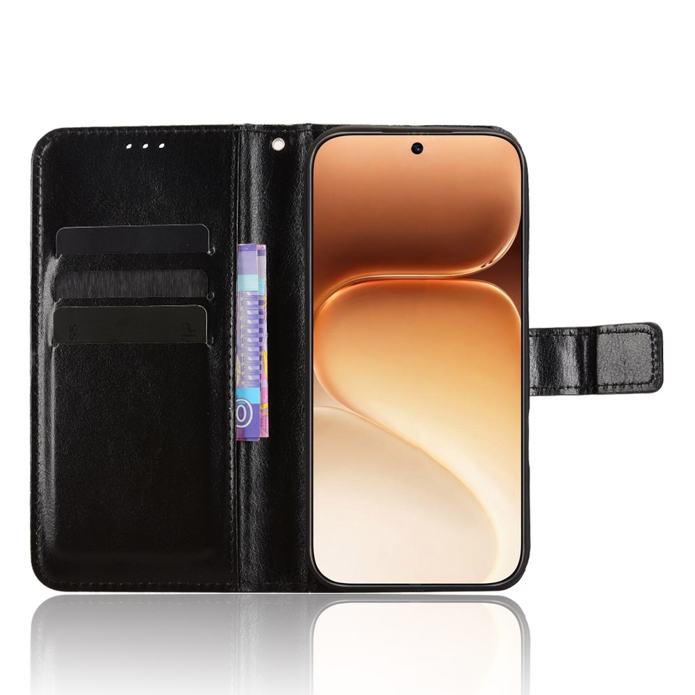 Őrült könyv tok a Honor 600 Pro 5G/Honor 600 5G számára - fekete