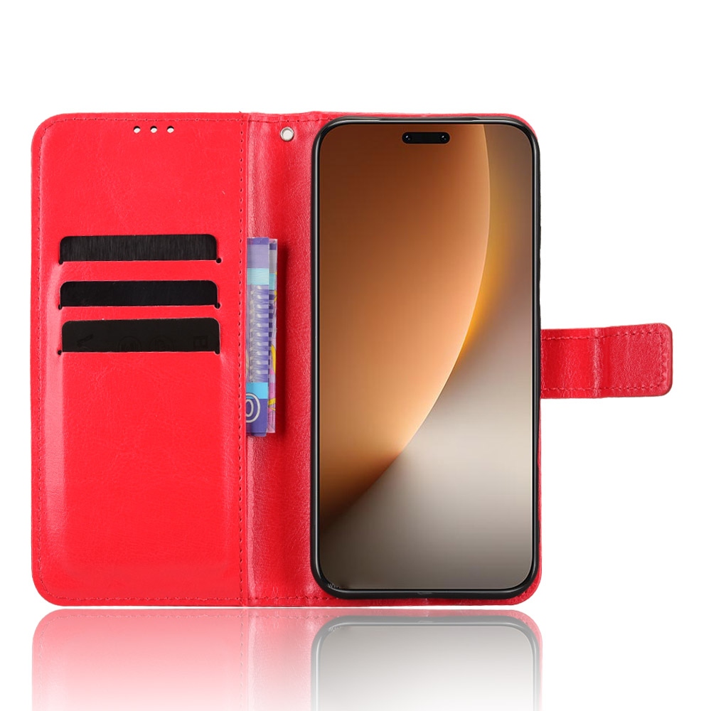 Őrült könyv tok a Honor Magic 8 Pro 5G-hez - piros