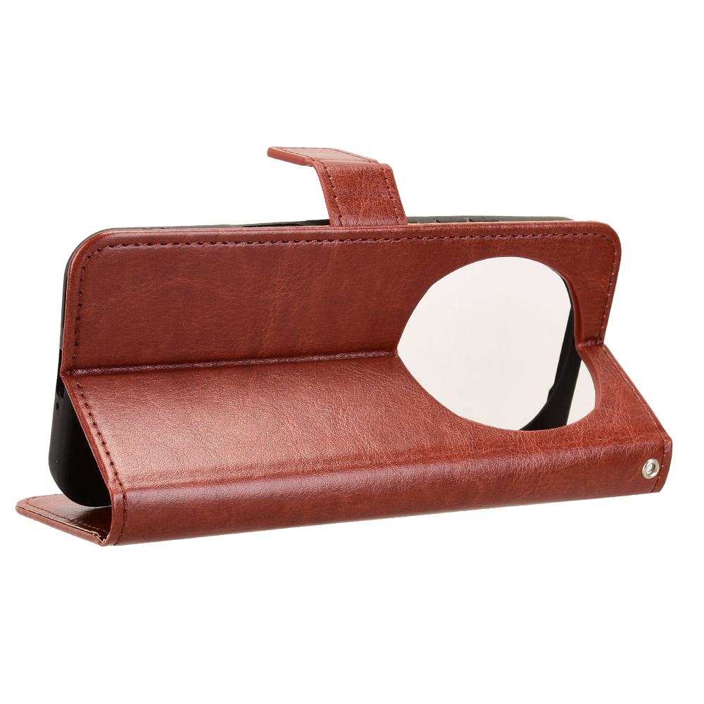 Őrült könyv tok a Honor Magic 8 Pro 5G számára - barna színű