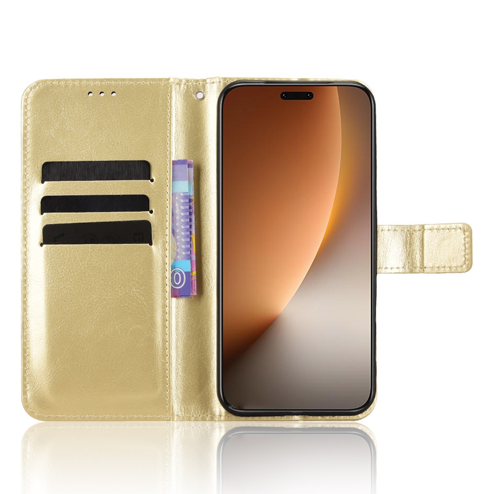 Őrült könyv tok a Honor Magic 8 Pro 5G-hez - arany színben