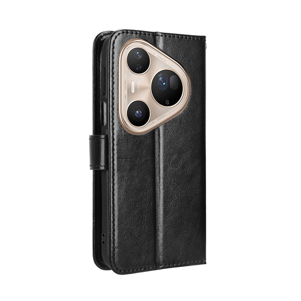 Őrült könyvtáska a Huawei Pura 80 Ultra számára - fekete