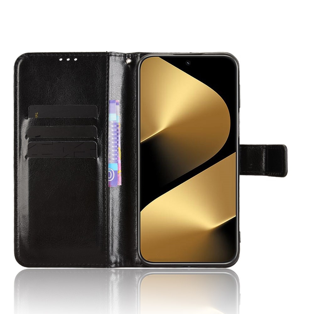 Őrült könyvtáska a Huawei Pura 80 Ultra számára - fekete