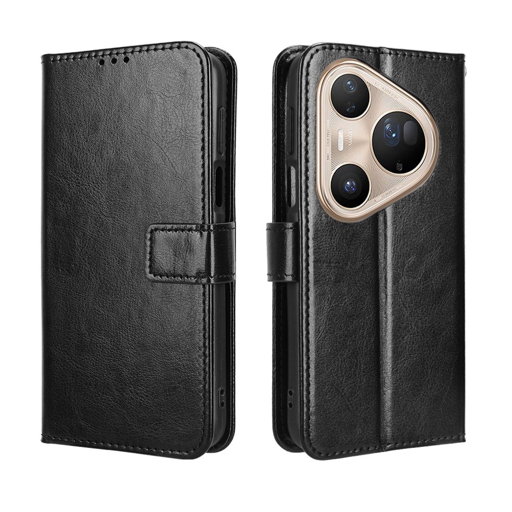 Őrült könyvtáska a Huawei Pura 80 Ultra számára - fekete