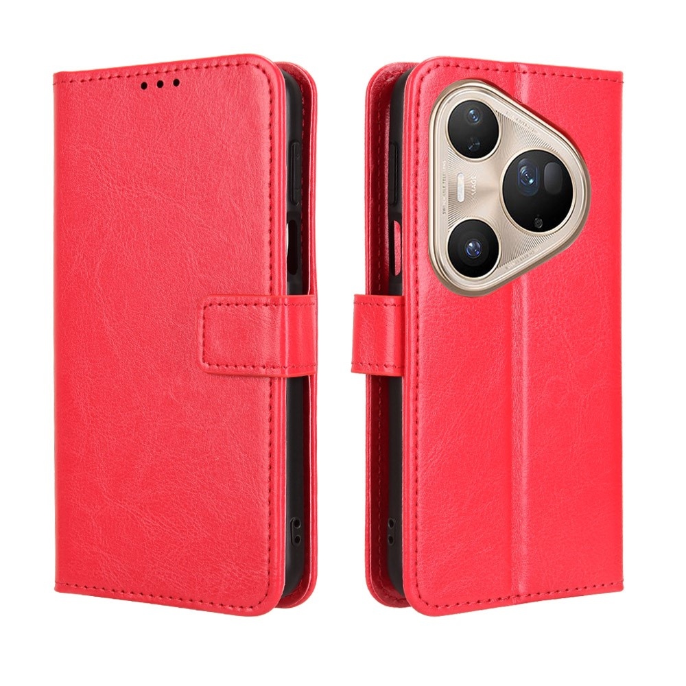 Őrült könyvtáska a Huawei Pura 80 Ultra számára - piros