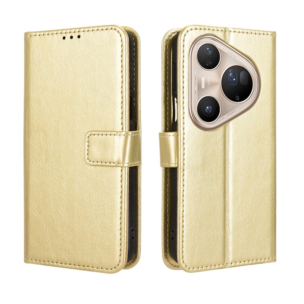 Őrült könyvtáska a Huawei Pura 80 Ultra számára - arany színben