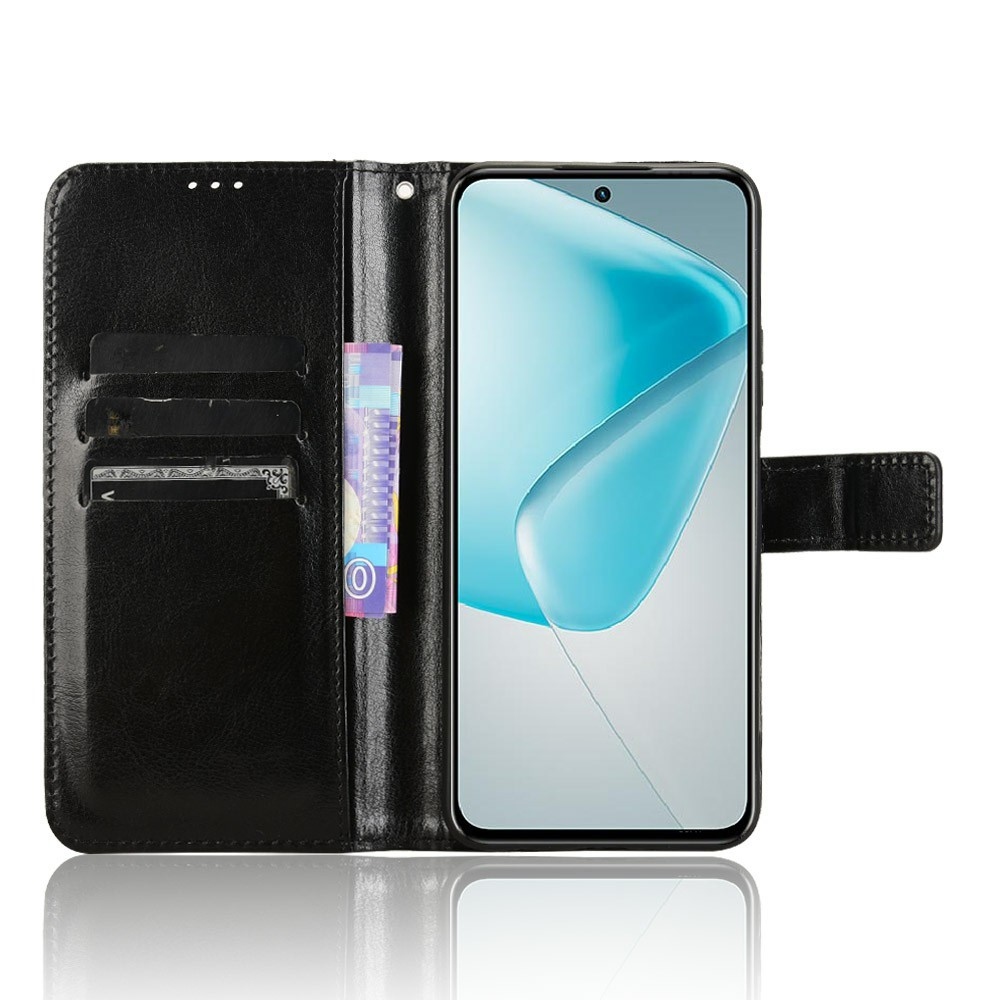 Őrült könyv tok Infinix Hot 50 Pro-hoz - fekete