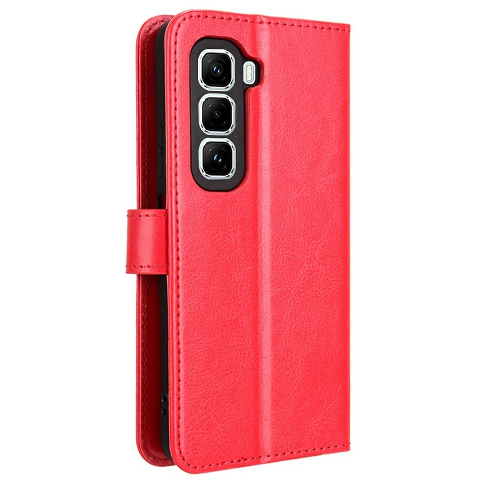 Őrült könyv tok Infinix Hot 50 Pro-hoz - piros